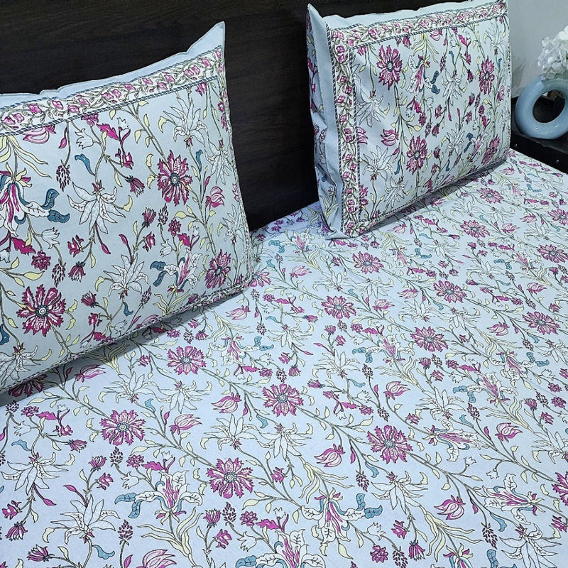 Magnificent Floral Cotton Bedsheet