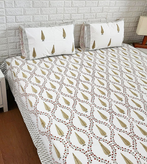 Sweet Dreams Blockprint Bedsheet