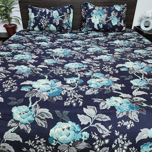 Bold Beauty Floral Cotton Bedsheet