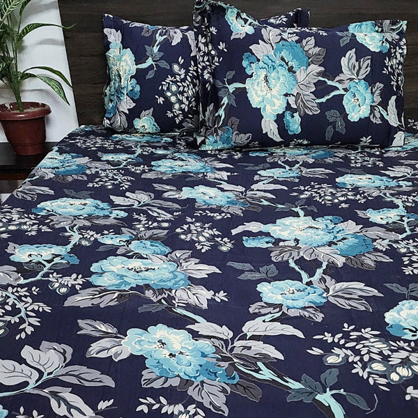 Bold Beauty Floral Cotton Bedsheet