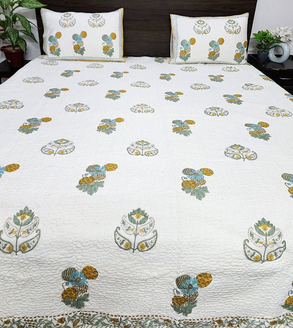 Eye Catcher - Hand Blocked Quilted Bedcover