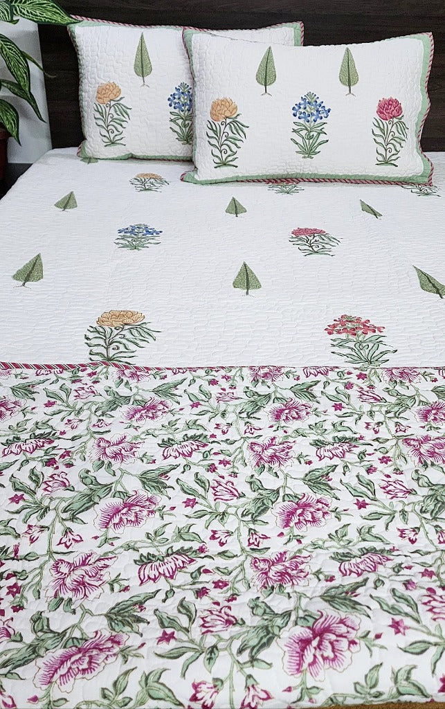 The Ultimate Love - Hand Blocked Quilted Bedcover