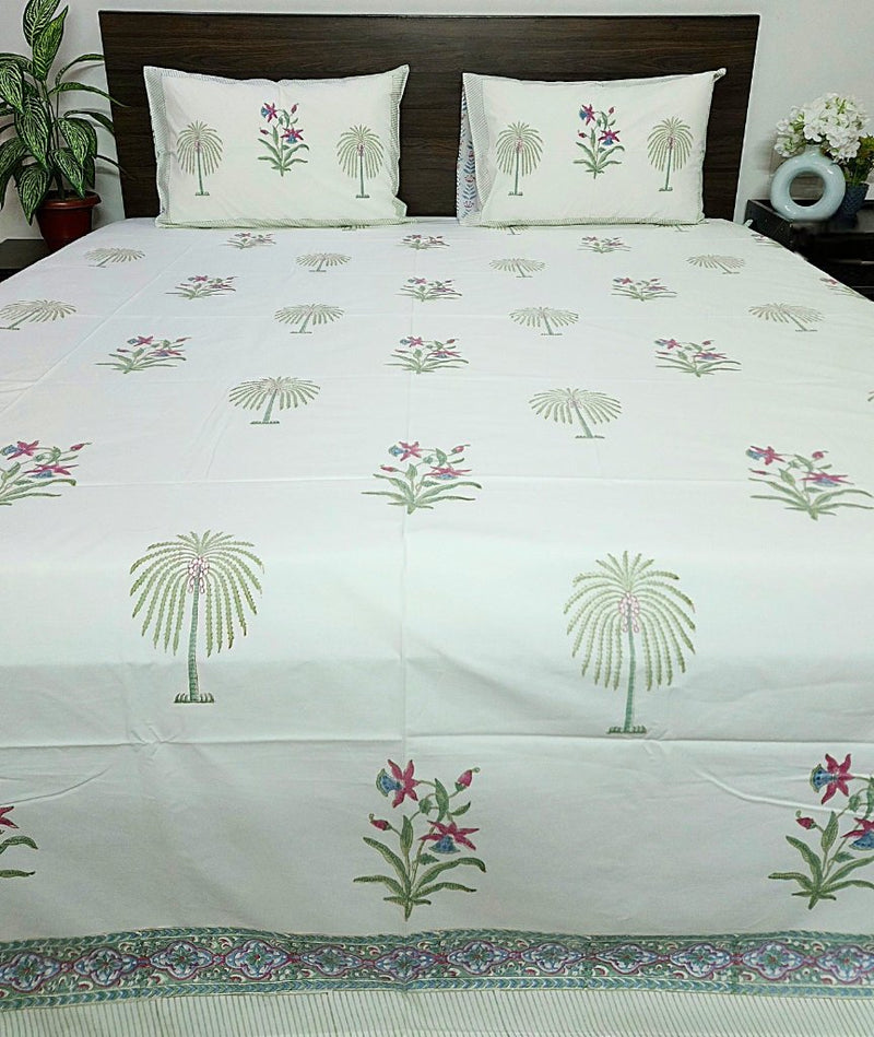 Percale Jaipuri Block Print Sheet