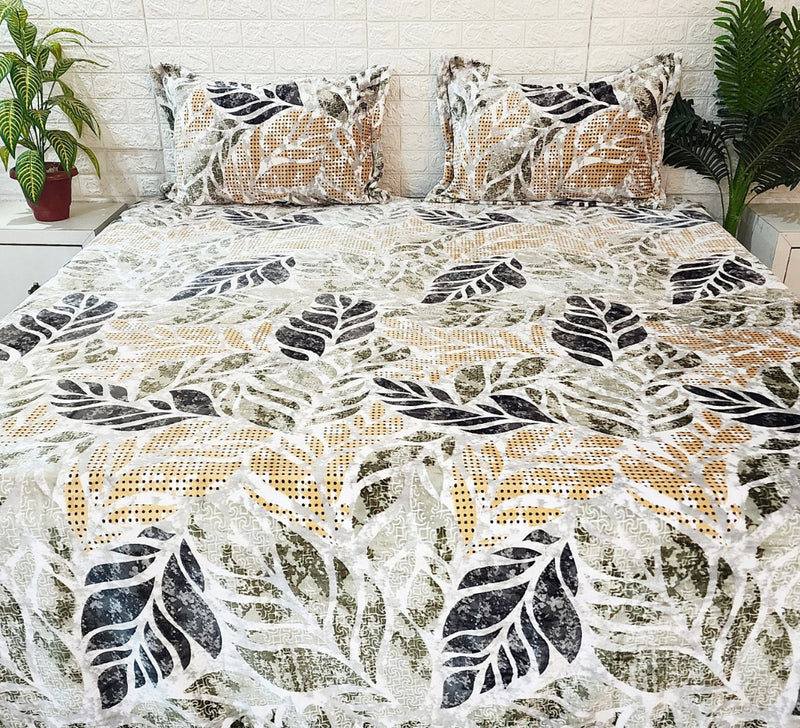 Leafy Pattern Warm Bedsheet