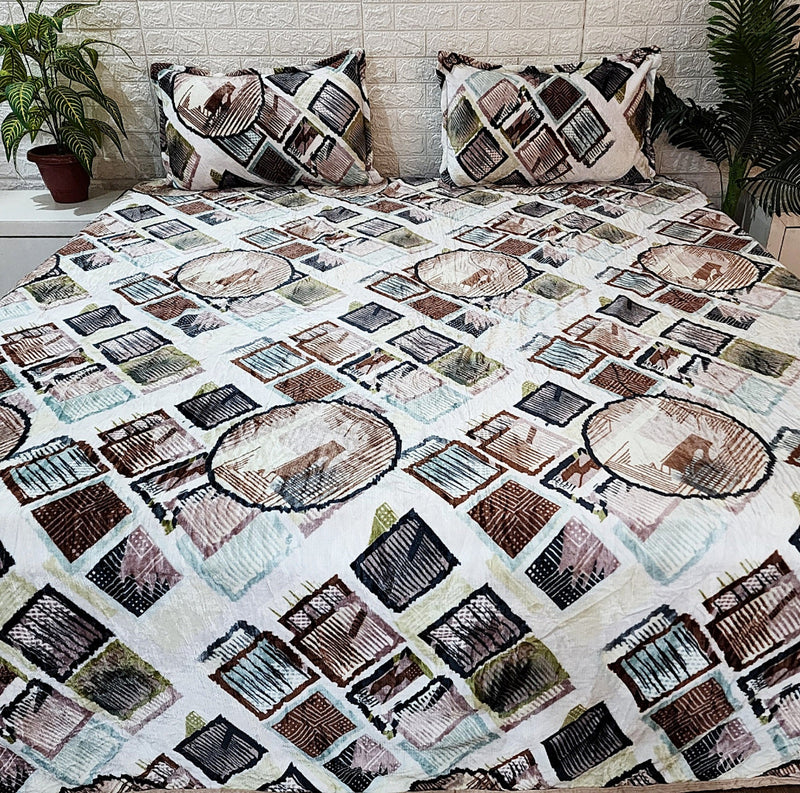 Artistic Love Warm Bedsheet