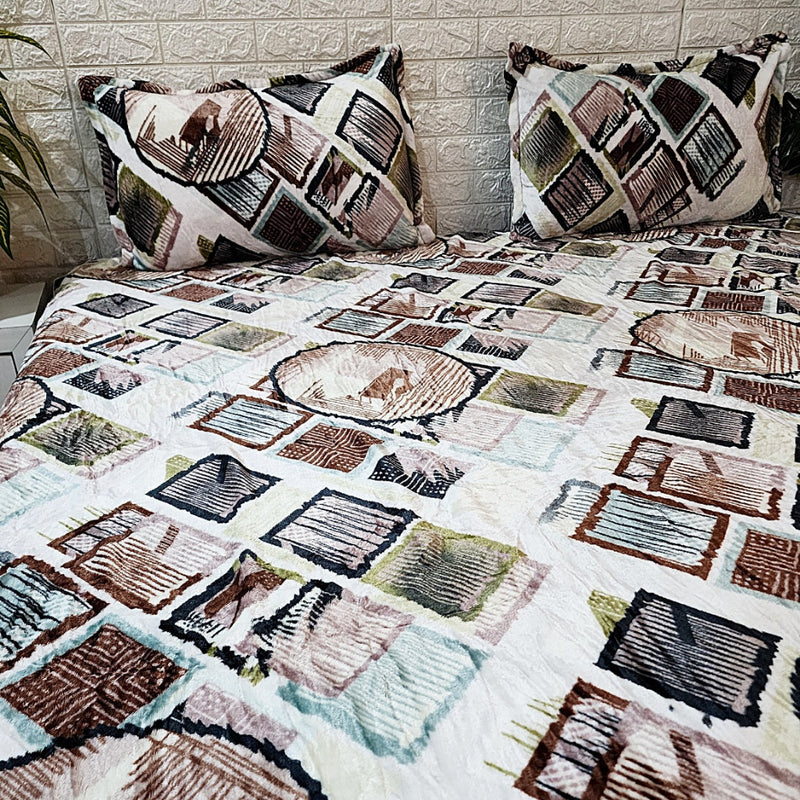 Artistic Love Warm Bedsheet