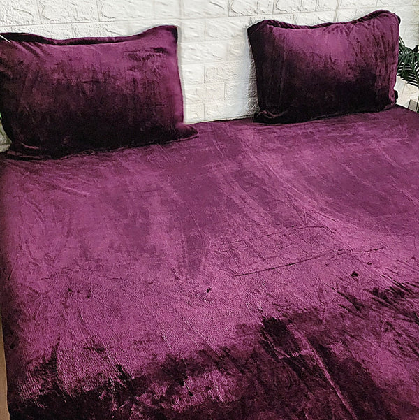 Solid Purple Colour Warm Bedsheet