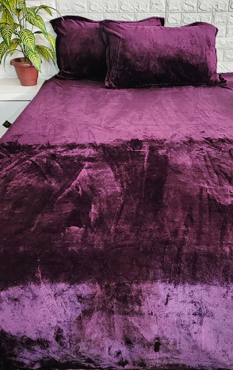 Solid Purple Colour Warm Bedsheet