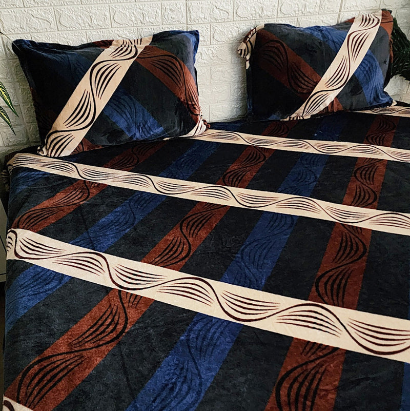 Stylish Print Warm Bedsheet