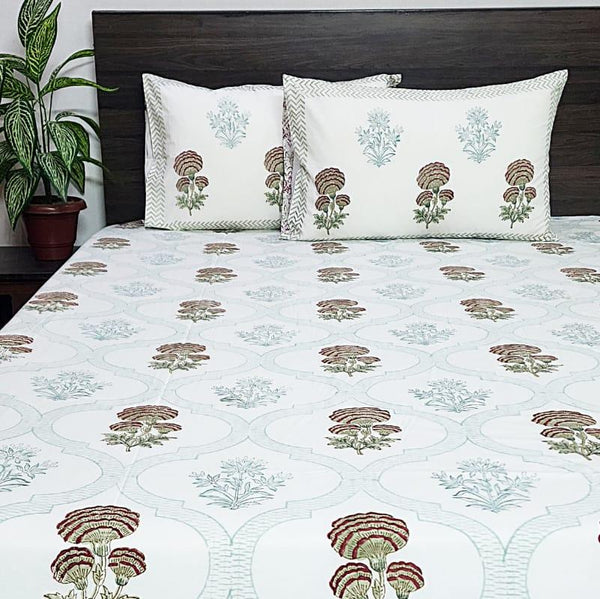 The Charmer - Block Print Bedsheet