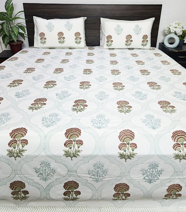 The Charmer - Block Print Bedsheet