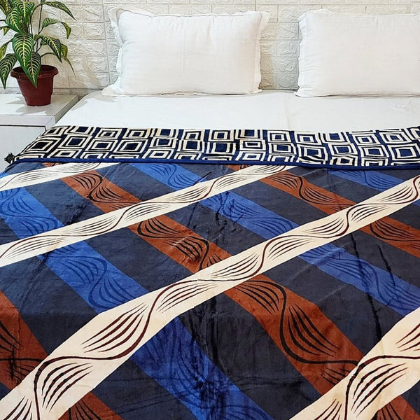 Bright Wavy Print Single Duvet Cover