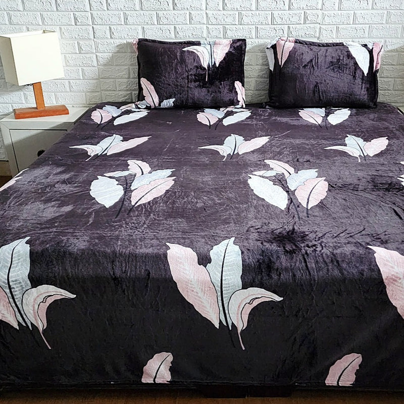 Leafy Pattern Warm Bedsheet